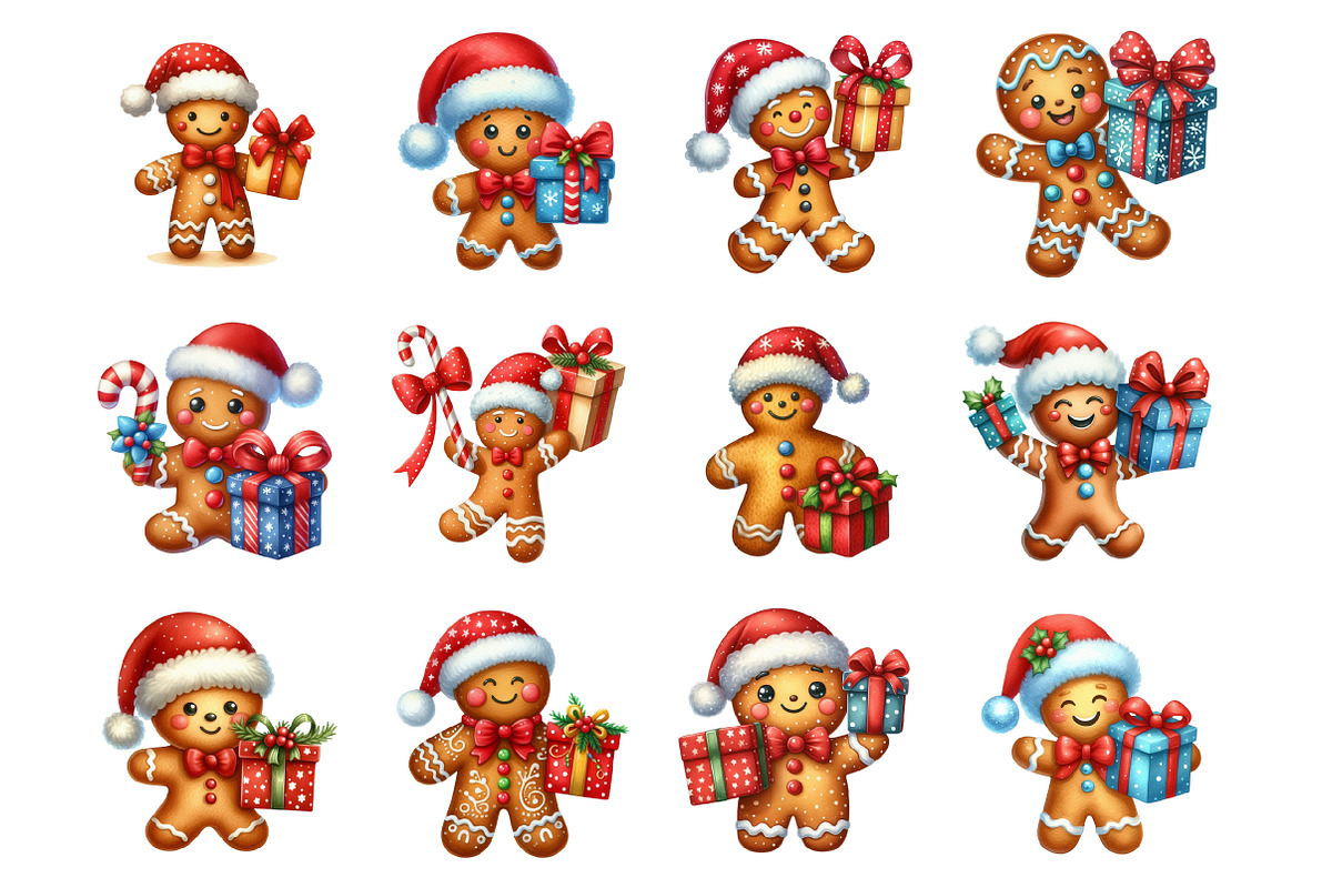 Gingerbread Man Christmas Cookie, an Illustration by Design Market (Photo 4 of 4)