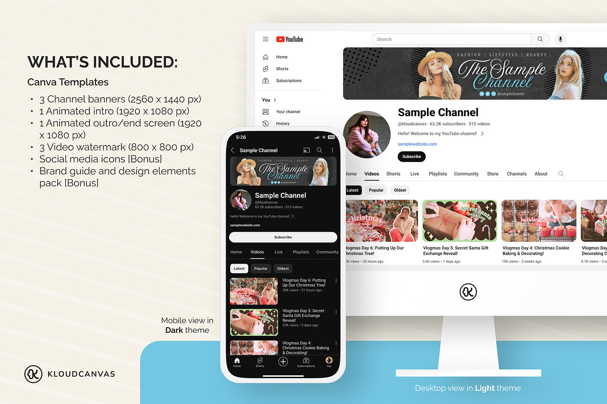 YouTube Branding Kit - Banner Art preview 2