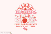 Tired Teachers Club Teacher SVG, a Graphic by mh_arif (Thumbnail 2 of 3)