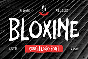 Bloxine Rough Logo Font, a Font by PutraCetol Studio (Thumbnail 1 of 5)