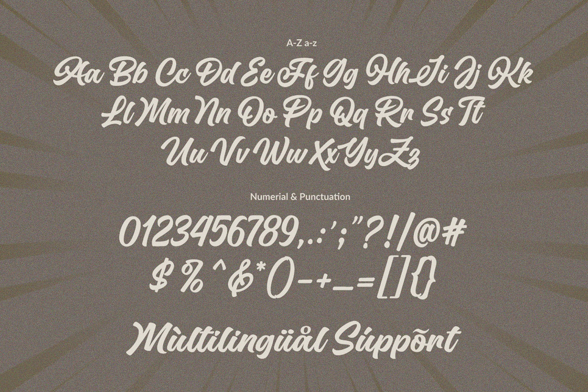 Hundred Miracles - Urban Restro Font, a Script Font by Subectype Studio (Photo 10 of 11)