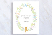 Sweet Baby Announcement Card, a Card Template by stockhype (Thumbnail 1 of 2)