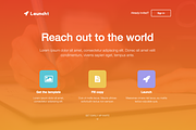 Launcht Landing Page, a Bootstrap Template by Agile UI (Thumbnail 2 of 4)