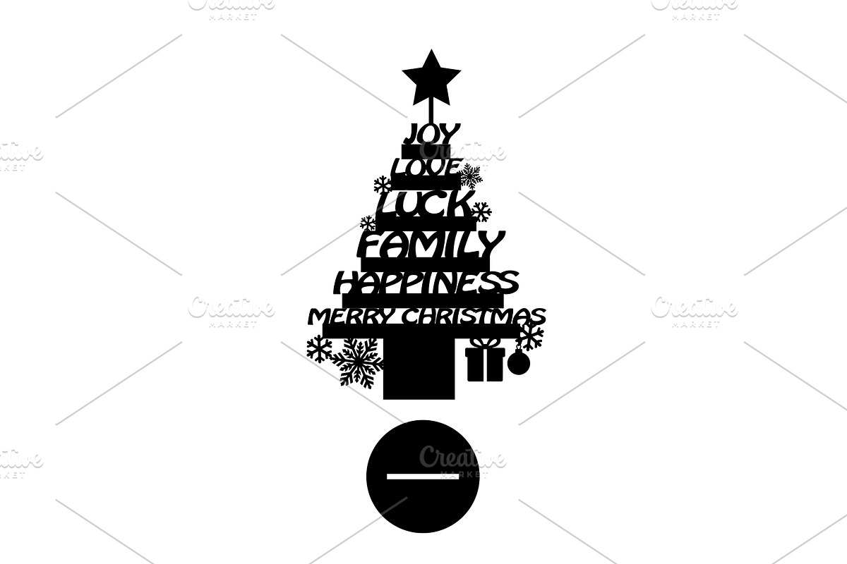 A Christmas tree, a symbol of the, an Object Illustration by Nenahliadava Design