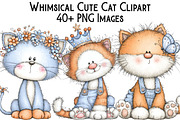 Whimsical Cute Cat Sublimation, an Illustration by Pixels.Craft (Thumbnail 1 of 6)