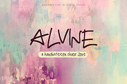 Alvine - A Handwritten Chaos Font, a Handwritten Font by Studio-Charlie (Thumbnail 1 of 2)