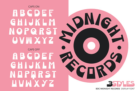 Midnight Records Display Font