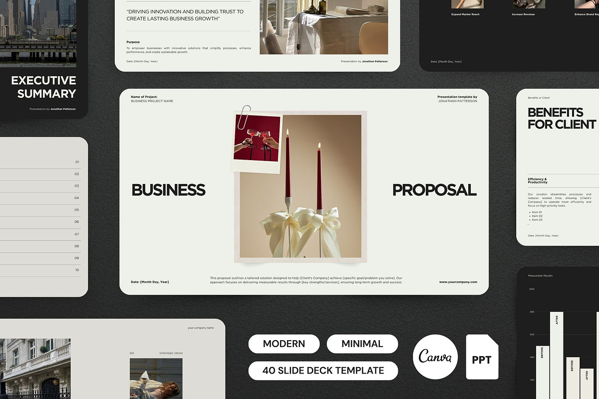Minimalist Business Presentation, a Presentation Template by Pani Temp. (Photo 1 of 13)