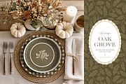 Oak & Acorn Autumn Patterns - Olive, a Pattern Graphic by Eclectic Anthology (Thumbnail 3 of 13)