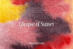 Hand-Painted Watercolor Backgrounds