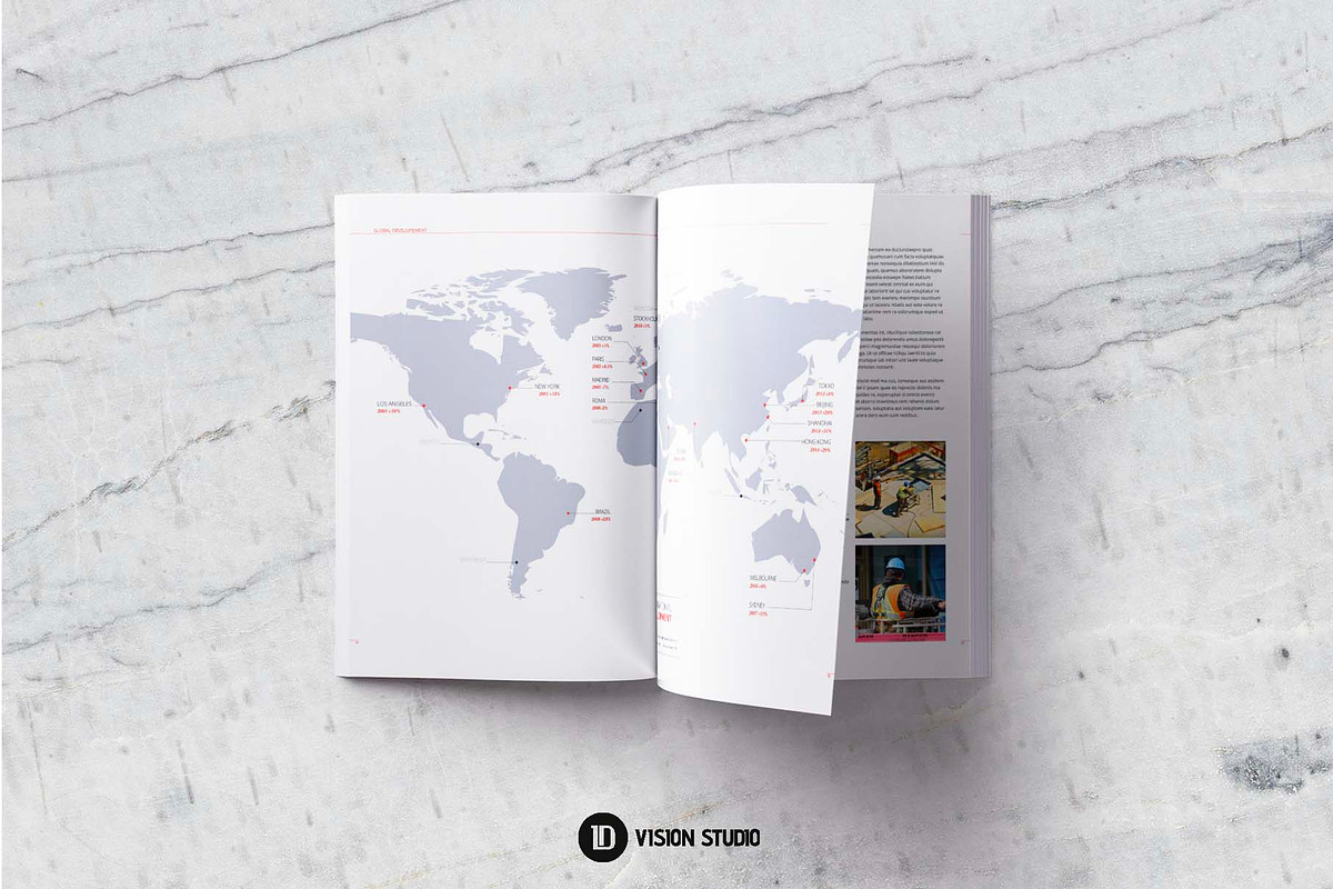 Annual Report InDesign Canva, a Brochure Template by ID Vision Studio (Photo 8 of 17)
