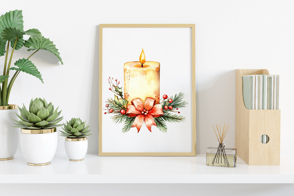 Watercolor Grandmillennial Christmas, an Illustration by Canvas Craft (Photo 5 of 8)