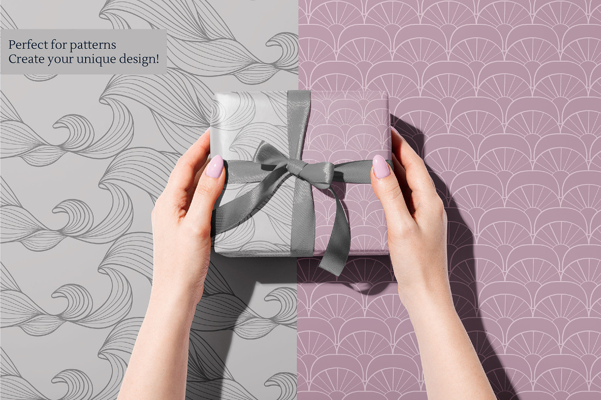 Abstract and linear Japanese clipart, an Object Graphic by Tatyana_Zenartist (Photo 10 of 12)
