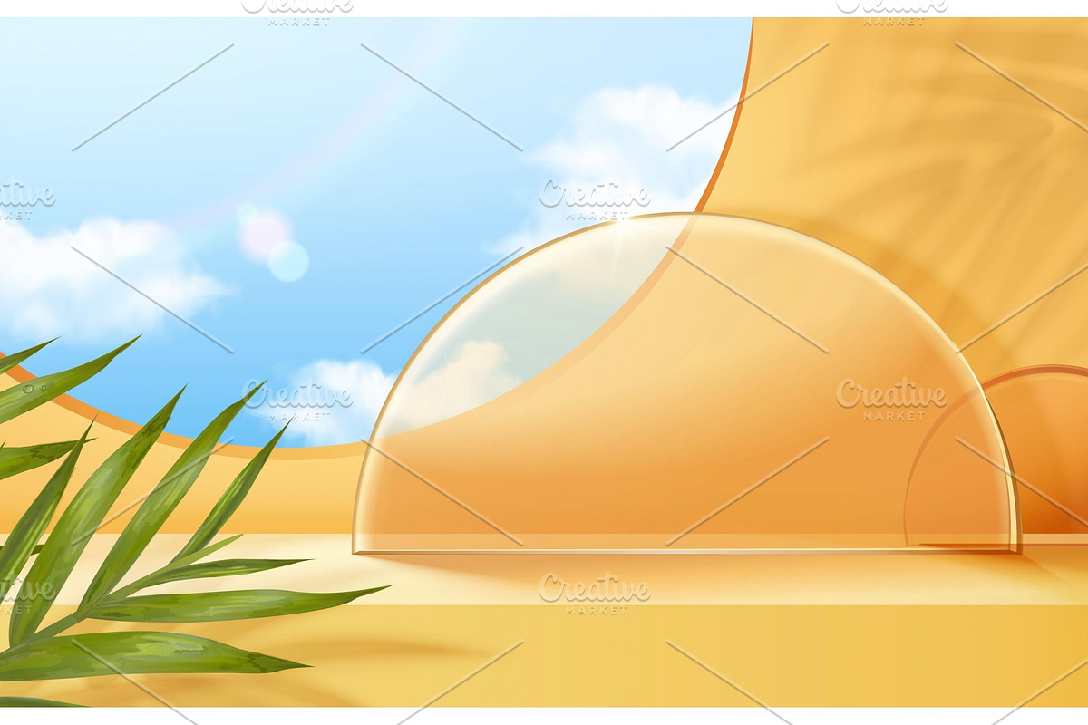 Yellow Tropical Summer Scene, a Marketing Template by TotallypicRF