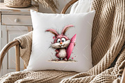 Whimsical Summer Beach Bunny Clipart, an Illustration by OK Design (Thumbnail 6 of 6)