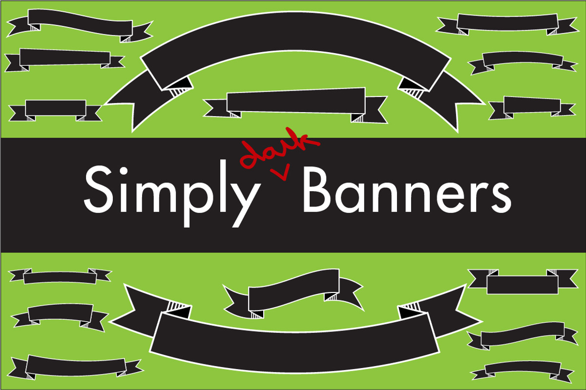 Simply Dark Banners