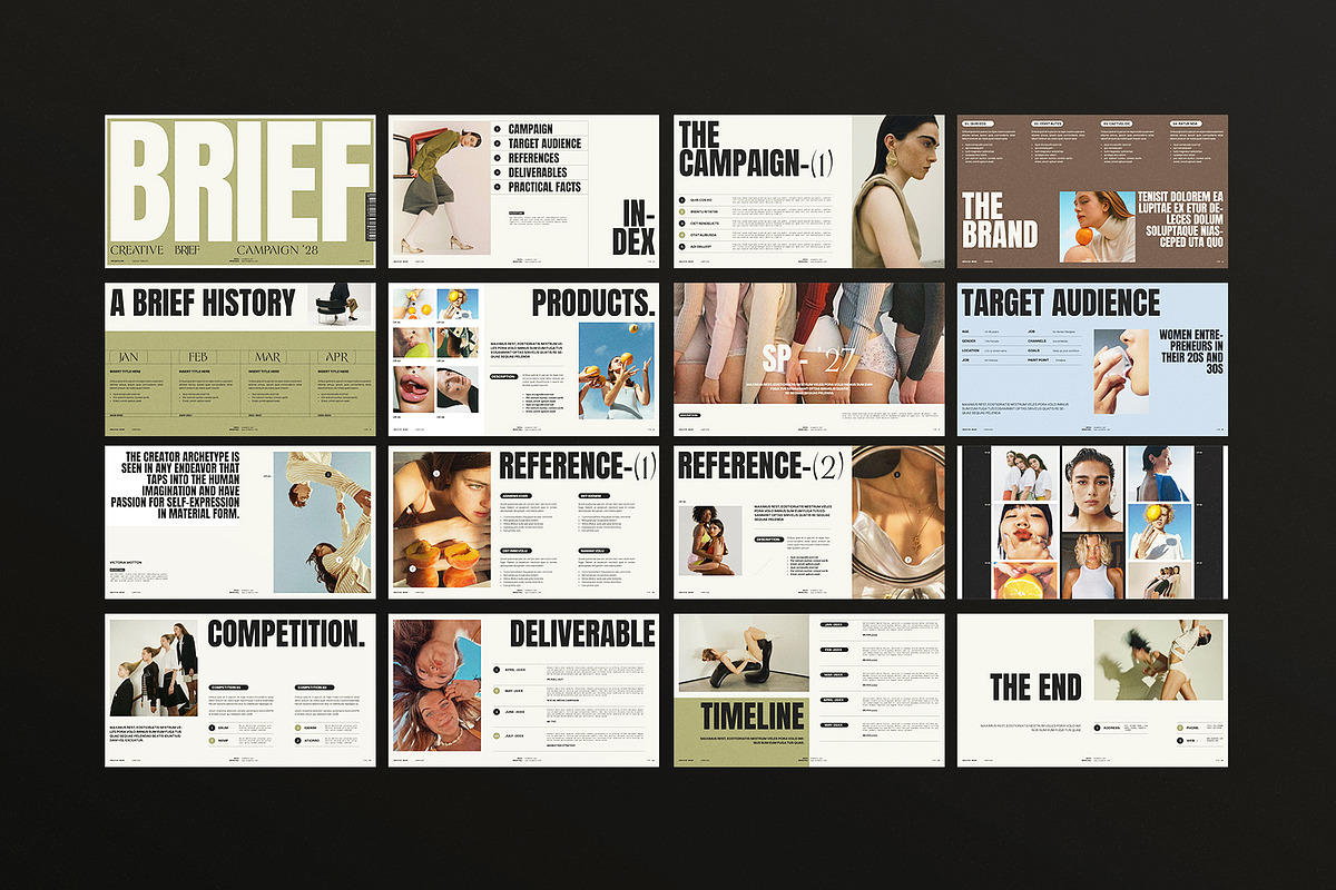 HUGE | Creative Brief Campaign, a Presentation Template by ArtisanaAura (Photo 10 of 10)