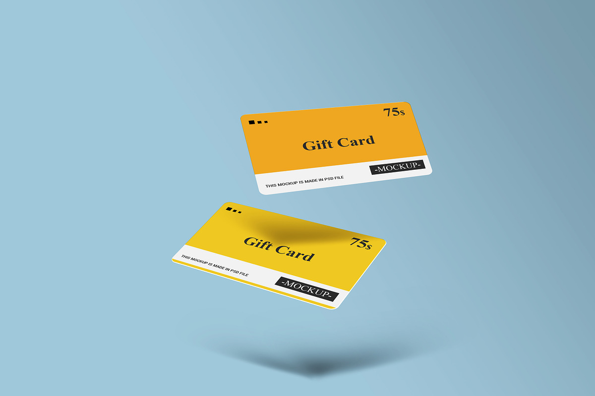 Gift Card Mockup Design, a Print Template by alimran24 (Photo 24 of 33)