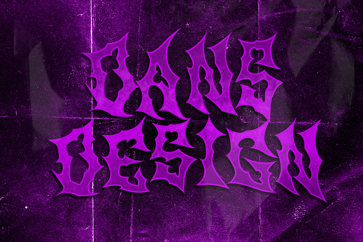 BERINGAS Modern Metal Horror Font, a Blackletter Font by dansdesign (Photo 8 of 8)