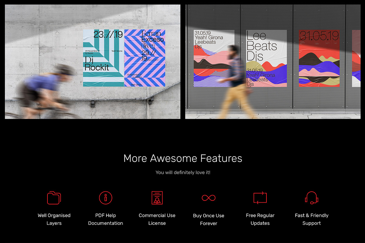 Glued Poster Mockups Scene Generator, an Advertising Mockup by Mr.Mockup™ (Photo 14 of 14)