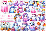 Boho Halloween Trick or Treat Clipar, an Illustration by Designworld (Thumbnail 1 of 6)