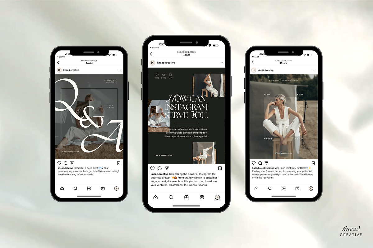 Canva Content Creator Templates, a Social Media Template by Knead Creative (Photo 2 of 6)