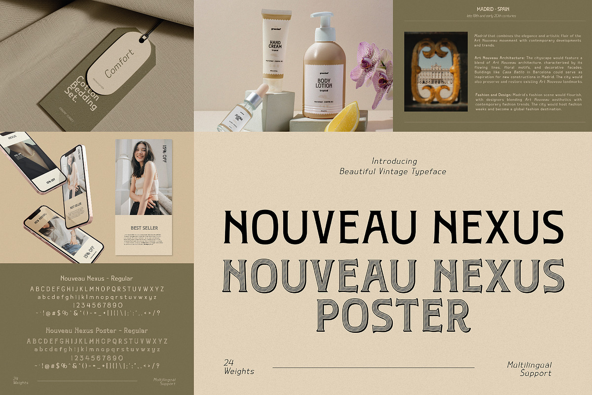 Art Nouveau Font Bundle – 28 Fonts!, a Serif Font by HipFonts (Photo 8 of 10)
