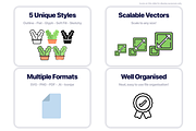 500 Plants & Flowers Vector Icons, an Outline Icon by Juicy Icons (Thumbnail 2 of 6)
