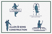 Vintage People Logos, a Branding & Logo Template by Justin Achammer (Thumbnail 4 of 9)