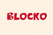 Blocko - A Bold Handmade Font, a Handwritten Font by PlayFont Studio (Thumbnail 1 of 4)