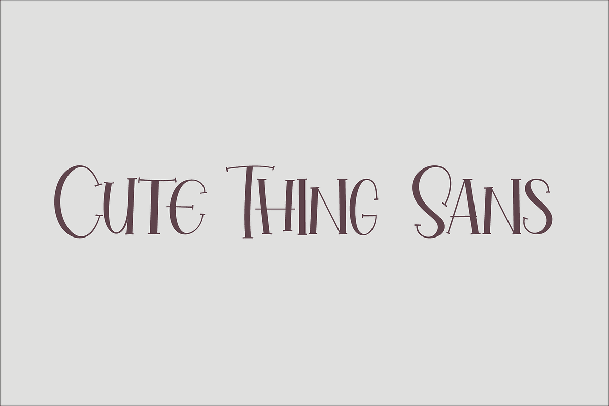 Cute Thing, a Handwritten Font by Design House (Photo 1 of 3)