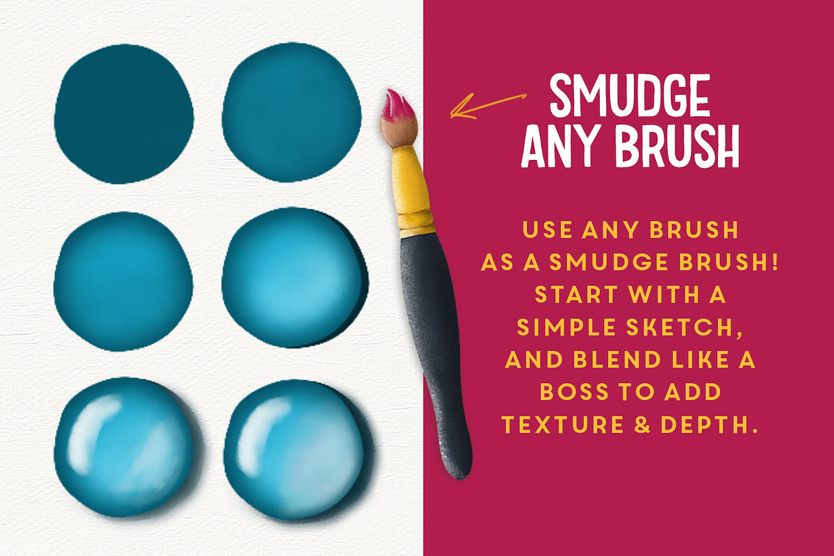 The Brush Bar | 60 Procreate Brushes, a Brush Add-On by Callie Rian & Co. (Photo 10 of 13)