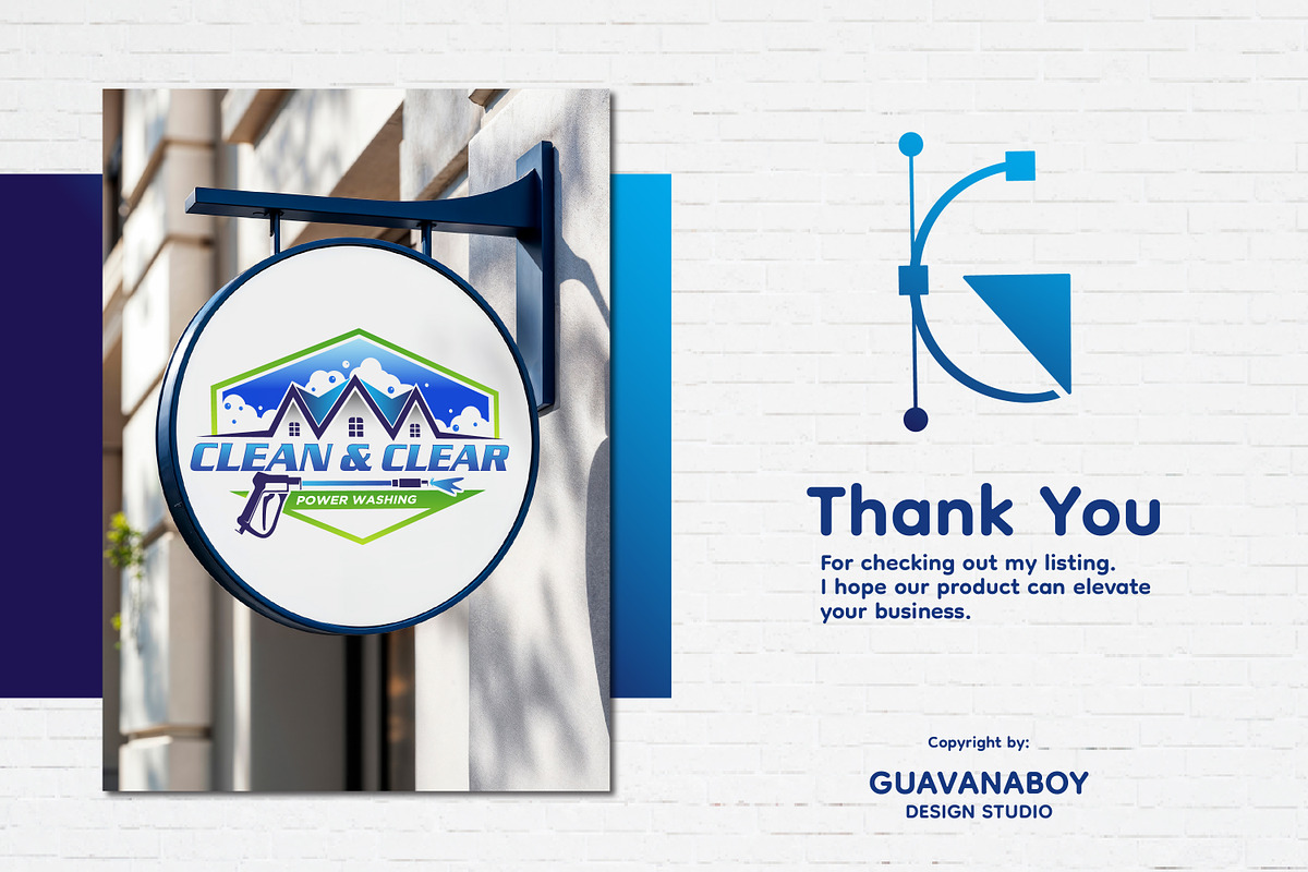 Professional Pressure Washing Logo, a Branding & Logo Template by Guavanaboy (Photo 4 of 4)