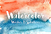 20 Watercolor Splatters & Washes, a Pattern Graphic by WeGraphics (Thumbnail 3 of 3)