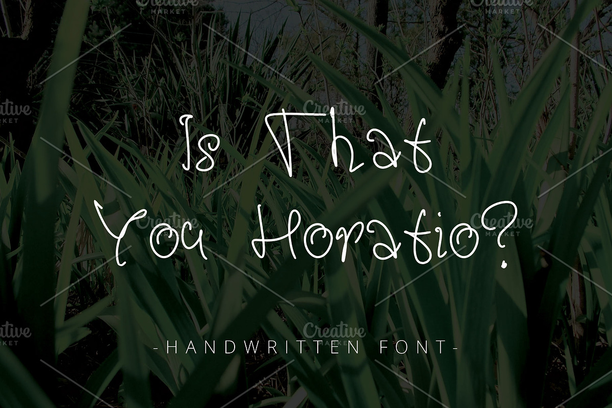 Is That You Horatio? ~ Font ~
