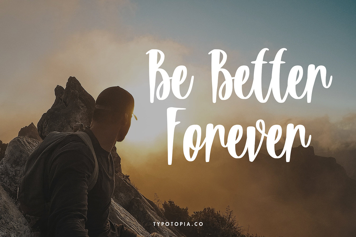 Summeria Handbrush Script Fonts, a Script Font by edukka (Photo 3 of 8)