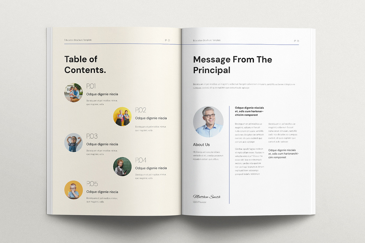 Education Brochure Template, a Brochure Template by E-Type (Photo 2 of 7)