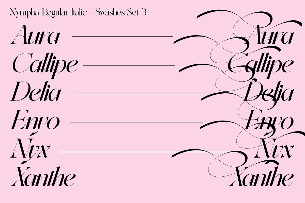 Nympha Luxurious Font, a Font by Lacre Type Foundry (Photo 19 of 22)