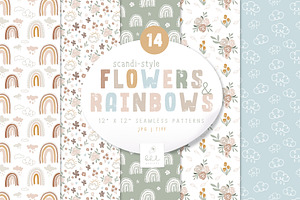 Scandi-Style Flowers and Rainbows