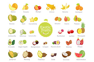 Delicious Exotic Fruits Full