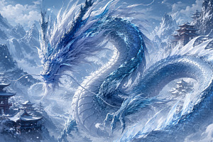 Majestic Ice Dragon