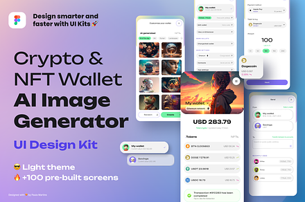 AI + Crypto wallet UI Kit