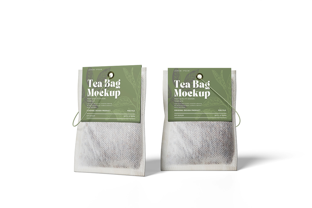 Tea Bag Mockup, a Product Mockup by bimockup (Photo 6 of 6)