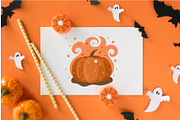 Halloween Witch, Cat, Bat Character, a Decorative Illustration by Imaginary Party (Thumbnail 2 of 10)