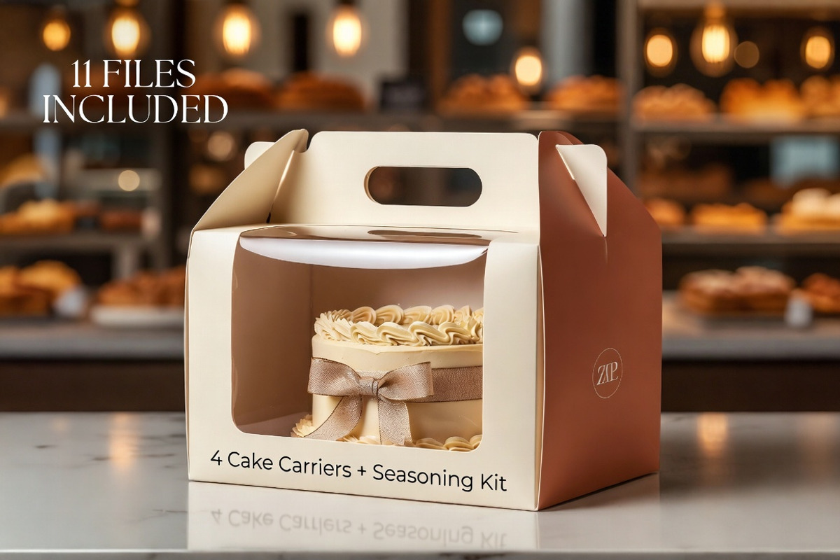 Food Bakery Seasoning Package Mockup, a Packaging Mockup by Dreamanart (Photo 1 of 3)