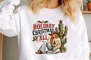 Western Holiday Christmas Y'all PNG, a Seasonal Illustration by designcity5 (Thumbnail 2 of 4)