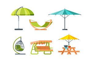 Backyard or Patio Furniture for, an Illustration by TopVectors