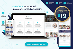 Senior Care Retirement Planning HTML, a Bootstrap Template by Themeplaza