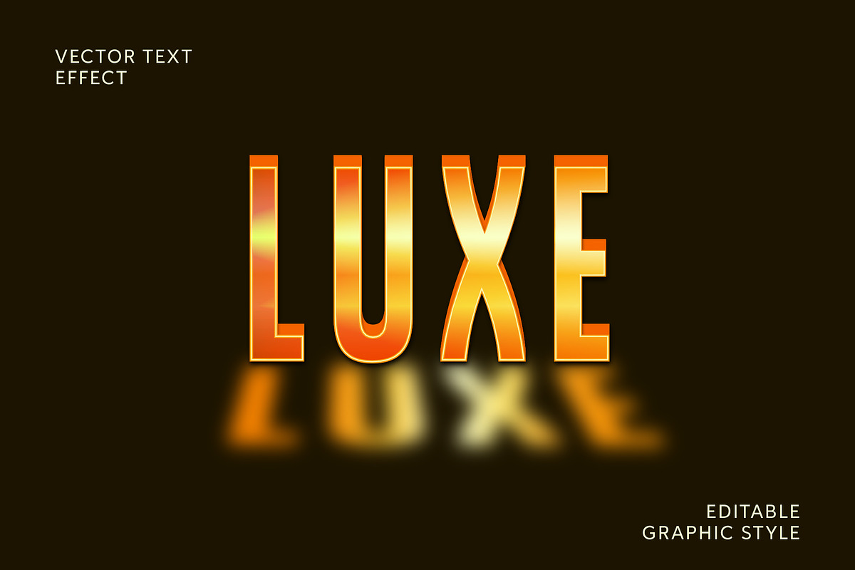 Luxury Gold Reflection Text Effect