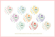Cottagecore Pattern 4 Pink Flower, a Pattern Graphic by Euonia Meraki (Thumbnail 3 of 10)